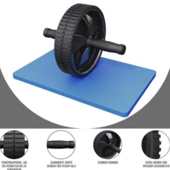 Gorilla Sports Ab Roller mit Unterlegmatte Schwarz Online