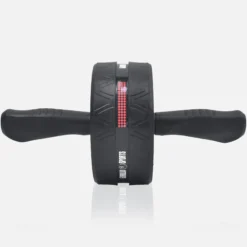 Gorilla Sports Ab Roller Set inkl, Kniematten, Springseil und Liegestützgriffe Schwarz