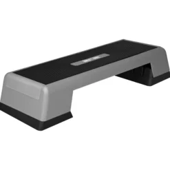 Gorilla Sports Aerobic Stepper höhenverstellbar Schwarz / Grau Sale