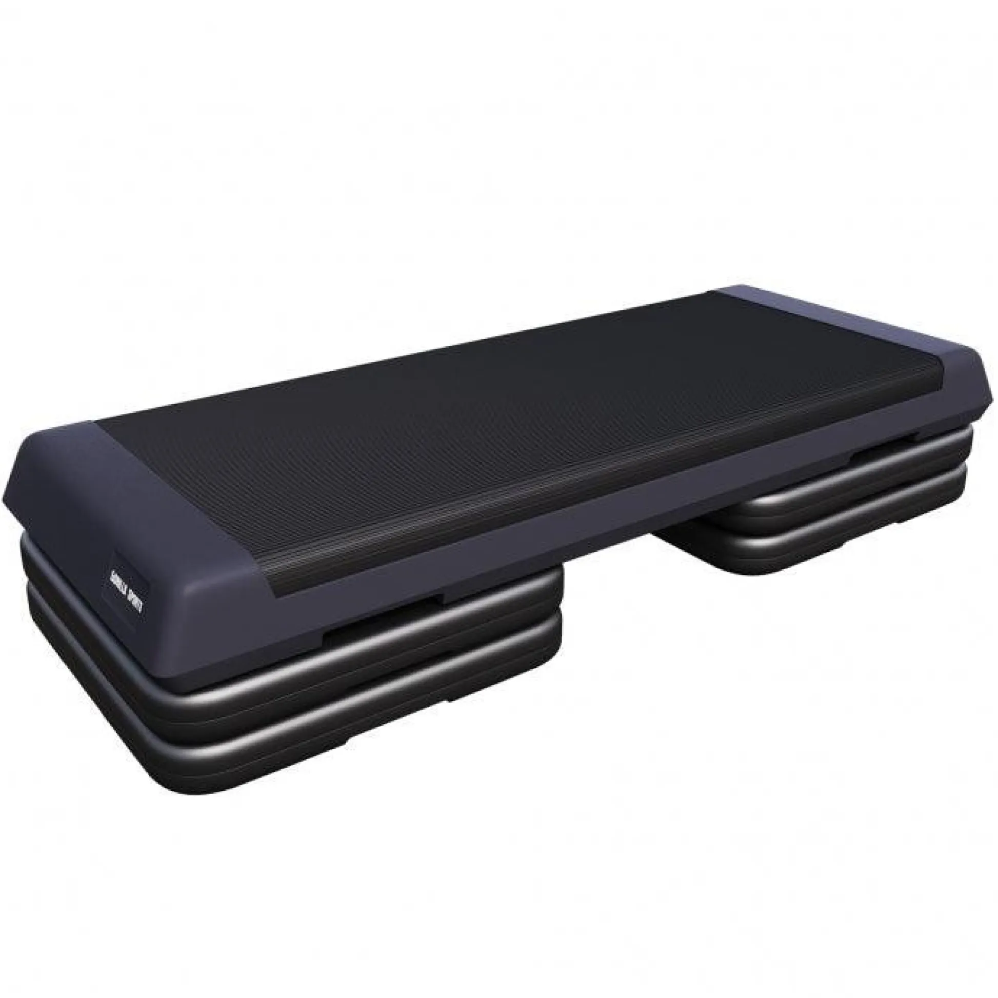 Gorilla Sports Aerobic Stepper mit rutschfester Oberfläche Schwarz Discount