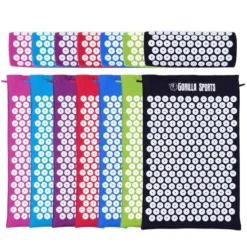 Gorilla Sports Akupressurmatte mit Kissen und Tragetasche Schwarz Online