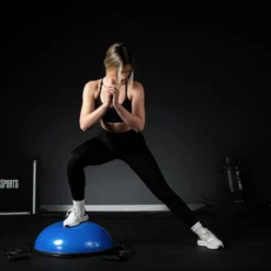 Gorilla Sports Balance Ball mit Widerstandsbändern Blau / Schwarz Clearance