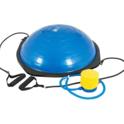 Gorilla Sports Balance Ball mit Widerstandsbändern Blau / Schwarz Clearance