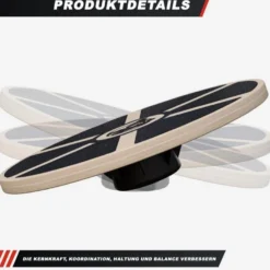 Gorilla Sports Balance Board aus Holz Schwarz Online