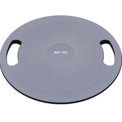 Gorilla Sports Balance Board mit Griffen Schwarz / Dunkelgrau New