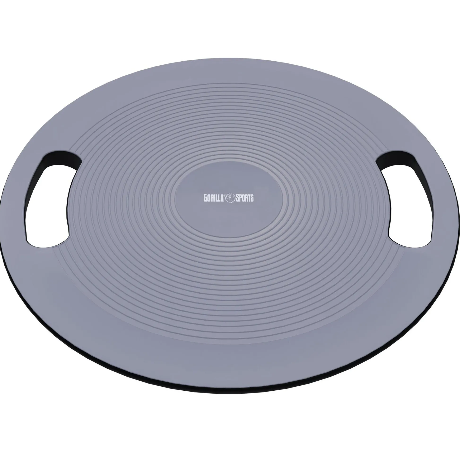 Gorilla Sports Balance Board mit Griffen Schwarz / Dunkelgrau New