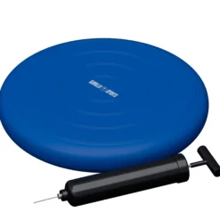 Gorilla Sports Balance Kissen rund inkl, Luftpumpe Schwarz New