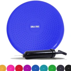 Gorilla Sports Balance Kissen rund mit Noppen inkl, Luftpumpe Blau Outlet