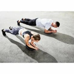 Gorilla Sports Balance Kissen rund mit Noppen inkl, Luftpumpe Schwarz