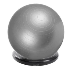Gorilla Sports Ballschale aufblasbar für Gymnastikball Schwarz Discount