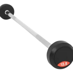 Gorilla Sports Barbells Gummi 20 - 45 kg Chrom / Schwarz Best