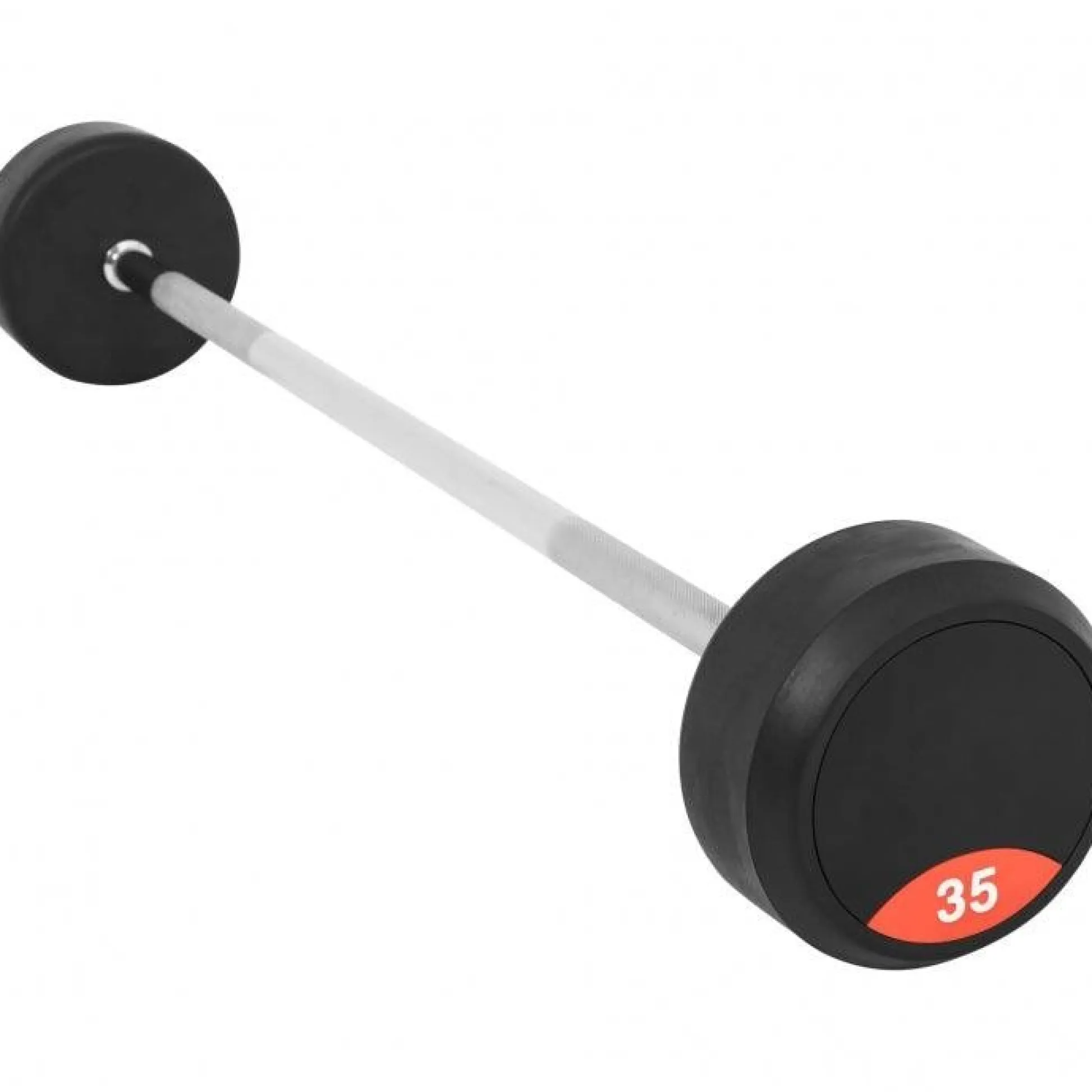 Gorilla Sports Barbells Gummi 20 - 45 kg Chrom / Schwarz Best