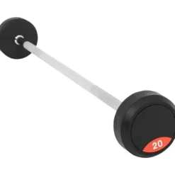 Gorilla Sports Barbells Gummi 20 - 45 kg Chrom / Schwarz Best