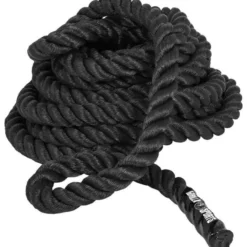 Gorilla Sports Battle Rope aus Nylon und 15 m Länge Schwarz Best