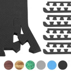 Gorilla Sports Bodenschutzmatten Endstücke mit 8 Teilen Grasoptik Discount