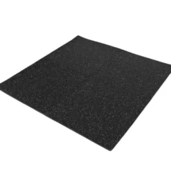 Gorilla Sports Bodenschutzmattenset Gummi 60x60 cm - 4 Matten inkl Endstücke Schwarz / Weiß Discount