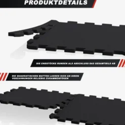 Gorilla Sports Bodenschutzmattenset 30x30cm - 18 Matten inkl, Endstücke Holzoptik Discount