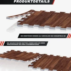 Gorilla Sports Bodenschutzmattenset 30x30cm - 18 Matten inkl, Endstücke Grau Sale