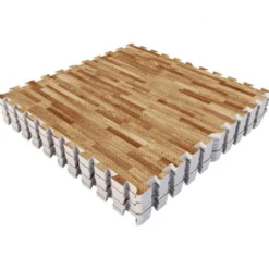 Gorilla Sports Bodenschutzmattenset 60x60 cm - 8 Matten Holzoptik New