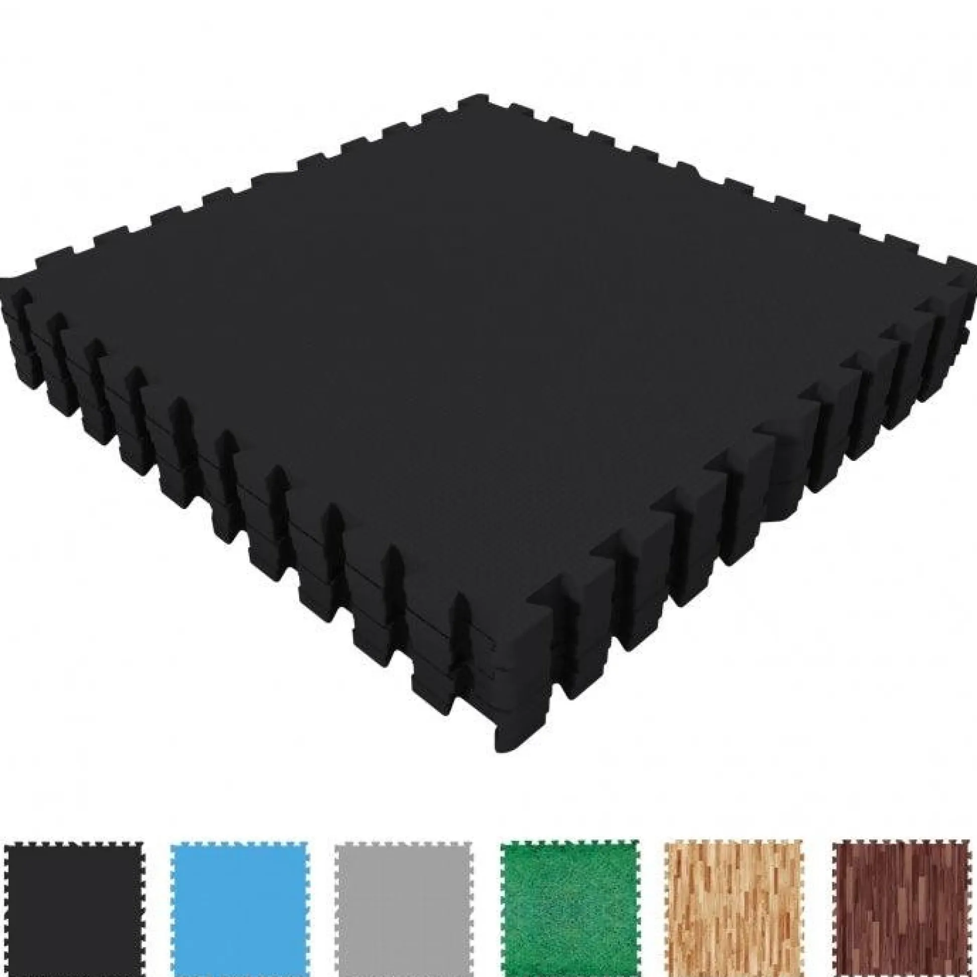 Gorilla Sports Bodenschutzmattenset 60x60 cm - 8 Matten Holzoptik New
