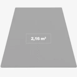 Gorilla Sports Bodenschutzmattenset 60x60 cm - 6 Matten inkl, Endstücke Holzoptik Dunkel Hot
