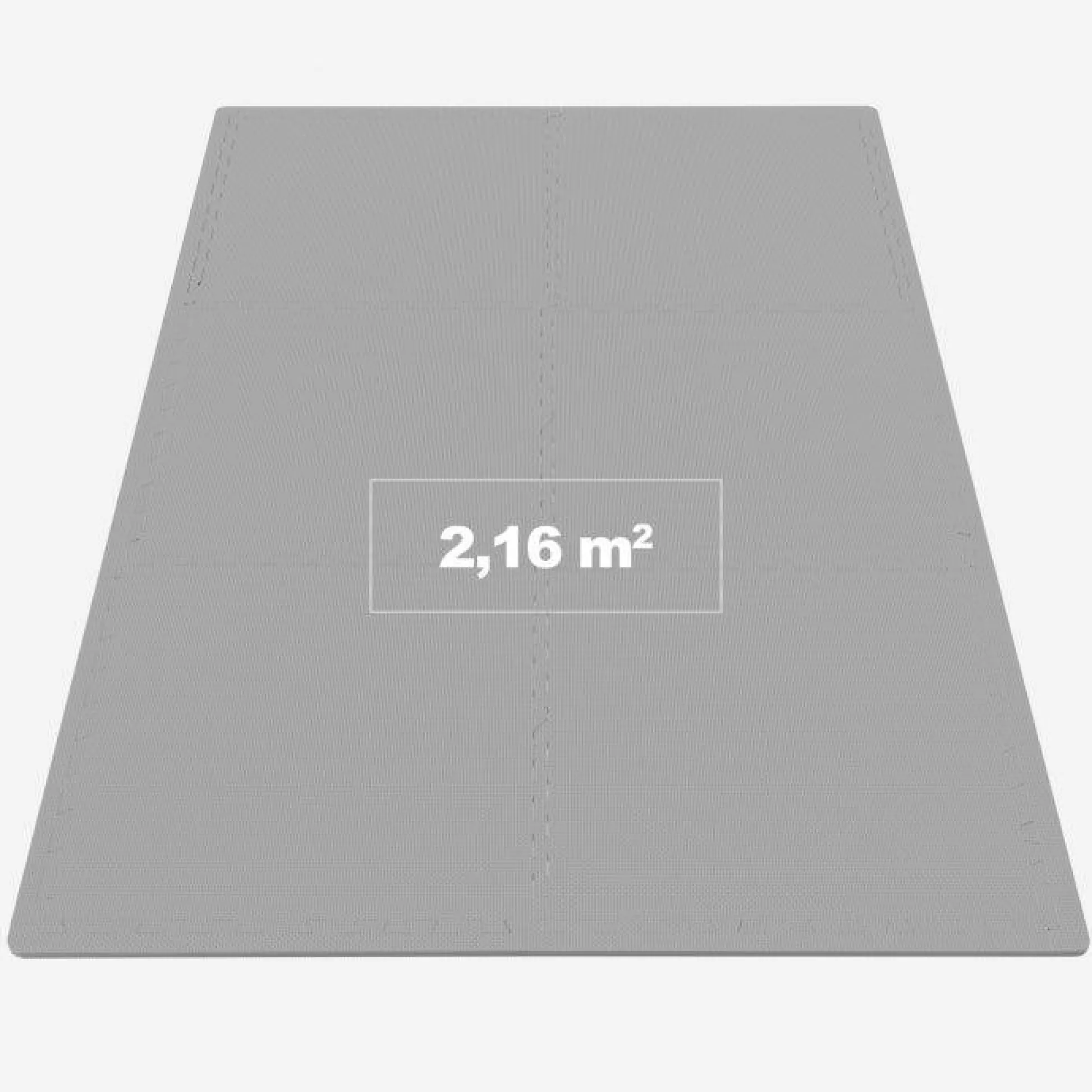 Gorilla Sports Bodenschutzmattenset 60x60 cm - 6 Matten inkl, Endstücke Grau Outlet