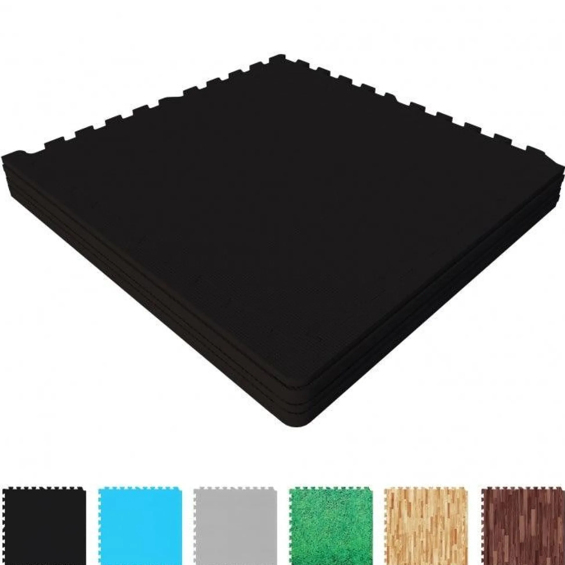 Gorilla Sports Bodenschutzmattenset 60x60 cm - 6 Matten inkl, Endstücke Grau Outlet
