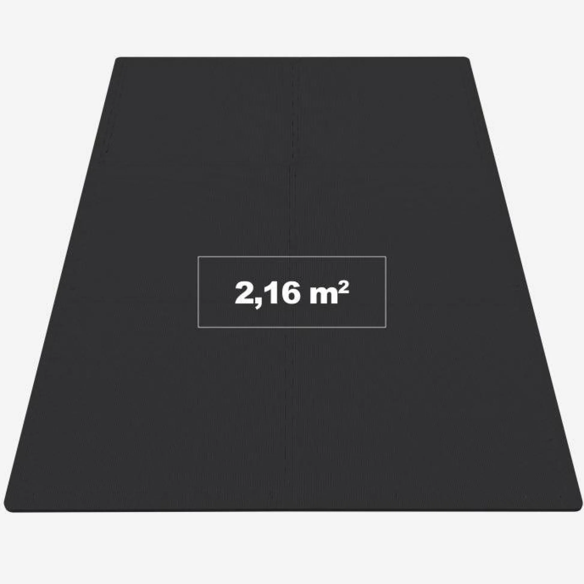 Gorilla Sports Bodenschutzmattenset 60x60 cm - 6 Matten inkl, Endstücke Grau Outlet