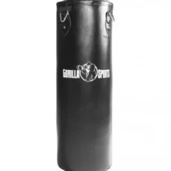 Gorilla Sports Boxsack aus Kunstleder gefüllt 90 und 120 cm Schwarz Discount