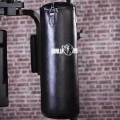 Gorilla Sports Boxsack aus Kunstleder gefüllt 90 und 120 cm Schwarz Discount