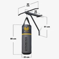 Gyronetics Boxsack E-Series 80 cm mit Klimmzugstange zur Wandbefestigung Grau Online