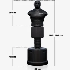 MAXXUS Boxsack stehend PRO Fighter höhenverstellbar Schwarz Discount