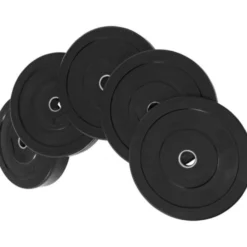 Gorilla Sports Bumper Plates Gummi Olympia 5 - 25 kg Schwarz Hot