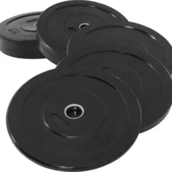 Gorilla Sports Bumper Plates Gummi Olympia 5 - 25 kg Schwarz Online