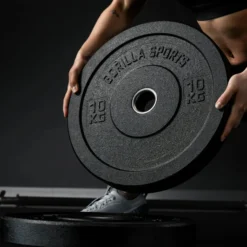 Gorilla Sports Bumper Plates High Temp Olympia 5 - 25 kg Schwarz Best