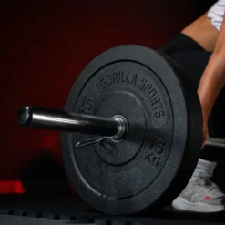 Gorilla Sports Bumper Plates High Temp Olympia 5 - 25 kg Schwarz Sale
