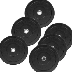 Gorilla Sports Bumper Plates High Temp Olympia 5 - 25 kg Schwarz Online