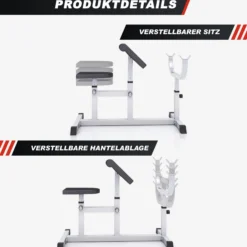 Gorilla Sports Curlbank verstellbar Schwarz Hot