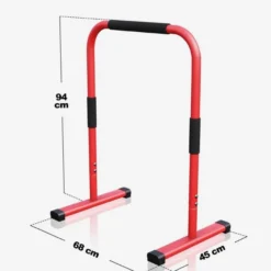 Gorilla Sports Dip Barren 94 cm gepolstert Rot Best
