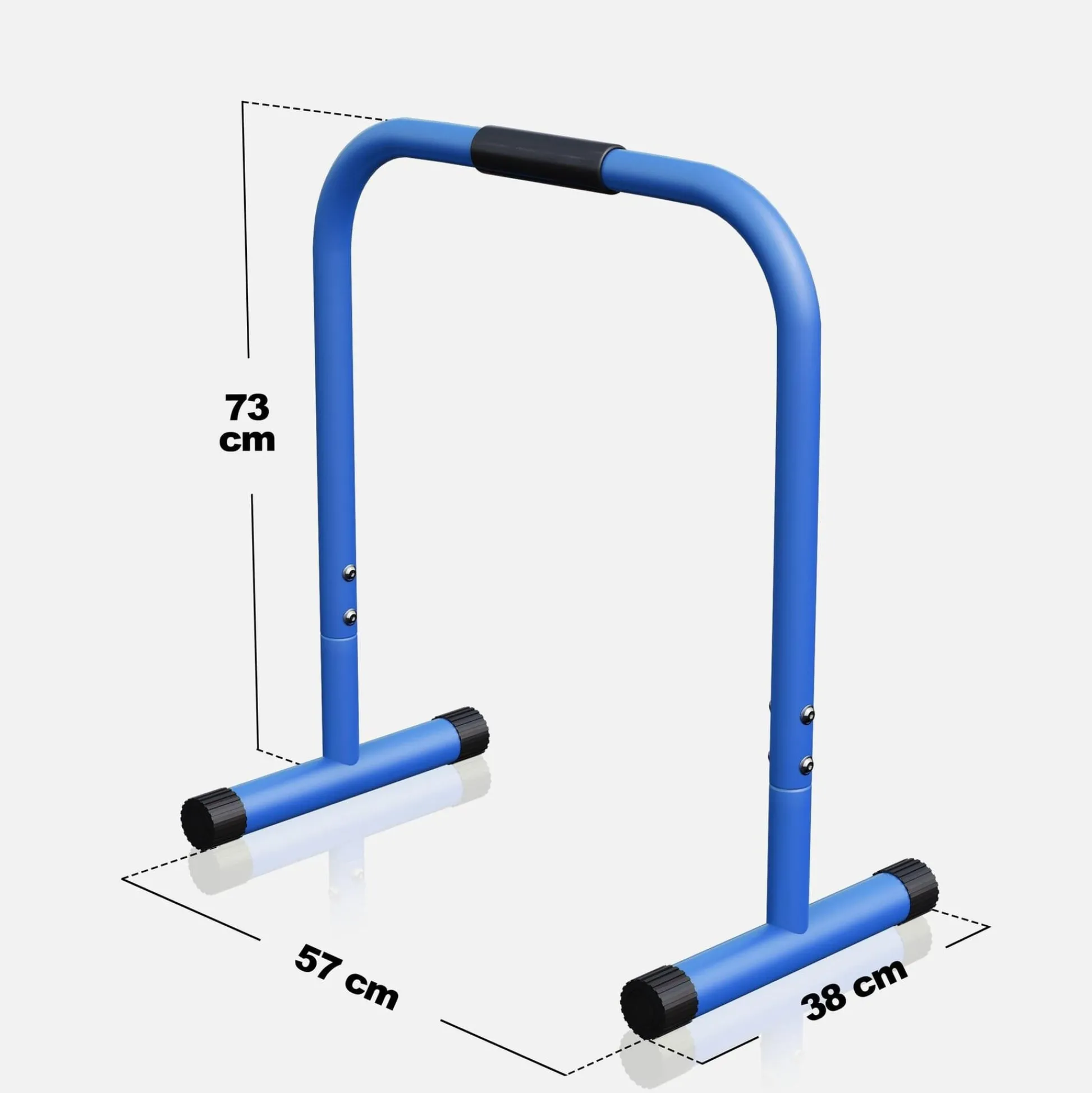 Gorilla Sports Dip Barren 73 cm gepolstert Schwarz Best