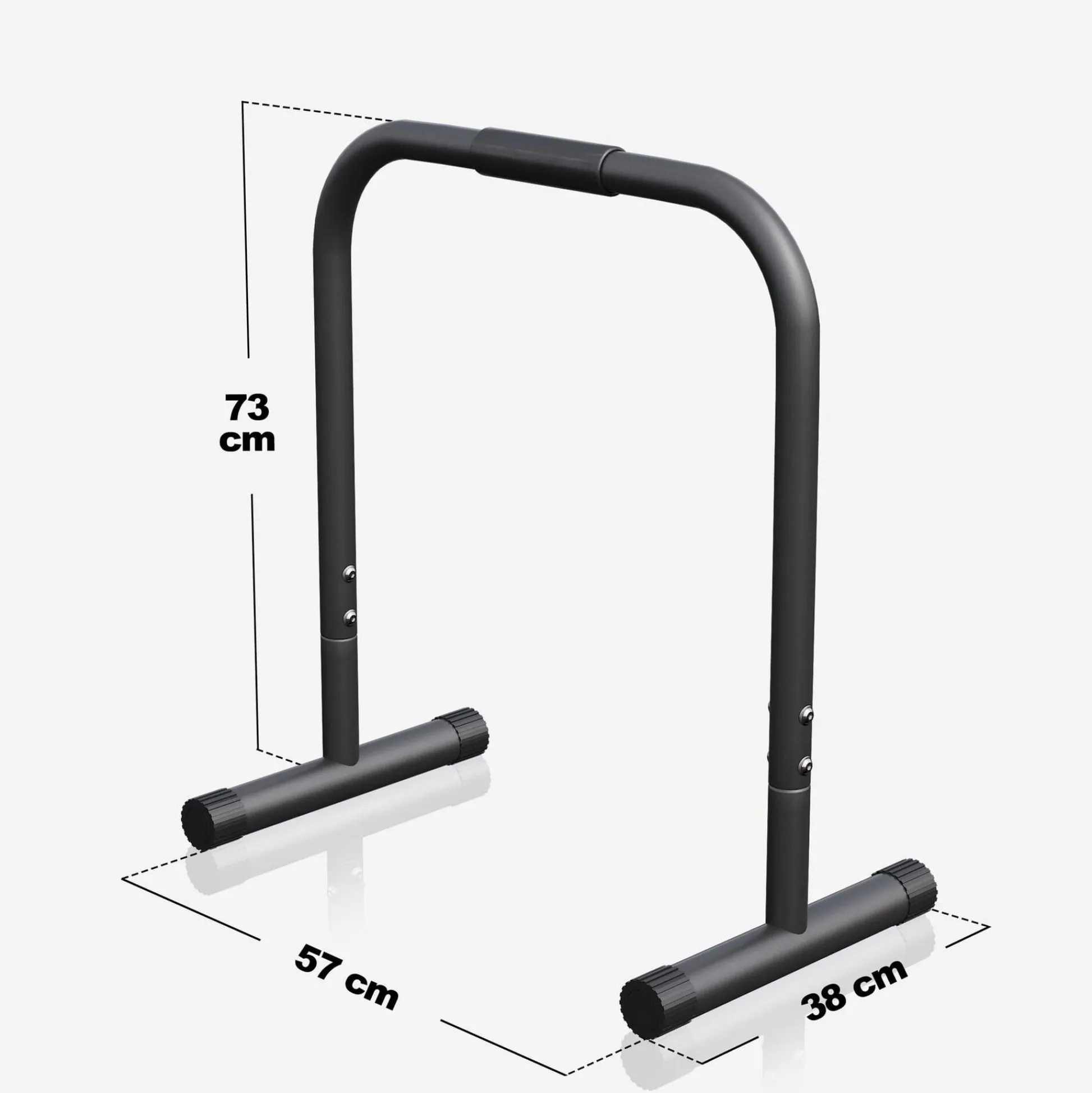 Gorilla Sports Dip Barren 73 cm gepolstert Schwarz Best