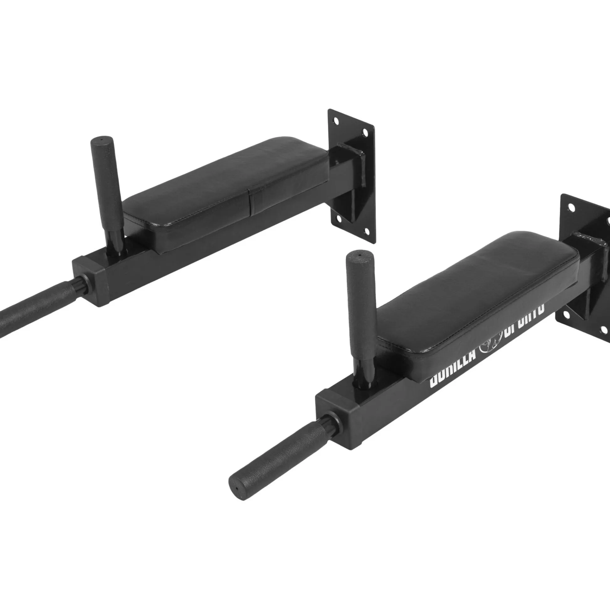 Gorilla Sports Dip Barren Set für die Wand Schwarz Hot