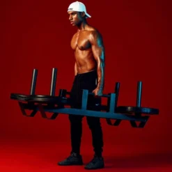 Gorilla Sports Farmers Walk Hantelstangen 2er Set Olympia Schwarz Outlet