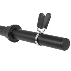 Gorilla Sports Federverschluss 2er Set für Hantelstangen Schwarz / Silber New