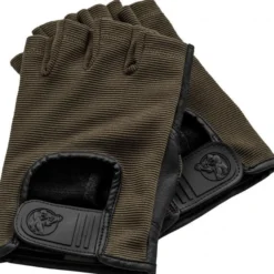 Gorilla Sports Fitness Handschuhe Leder in verschiedenen Farben Schwarz Clearance