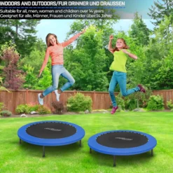 Physionics Fitness Trampolin 81 - 122 cm Schwarz / Blau Sale