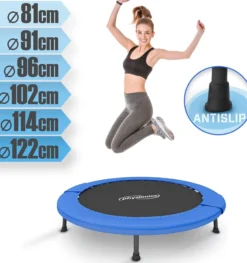 Physionics Fitness Trampolin 81 - 122 cm Schwarz / Blau Sale
