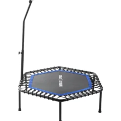 Gorilla Sports Fitness Trampolin mit Haltestange Schwarz / Orange Online
