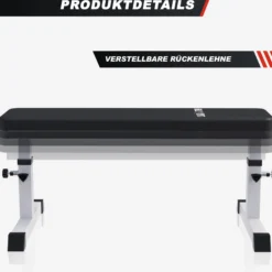 Gorilla Sports Flachbank verstellbar Schwarz