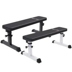 Gorilla Sports Flachbank verstellbar Weiss Best